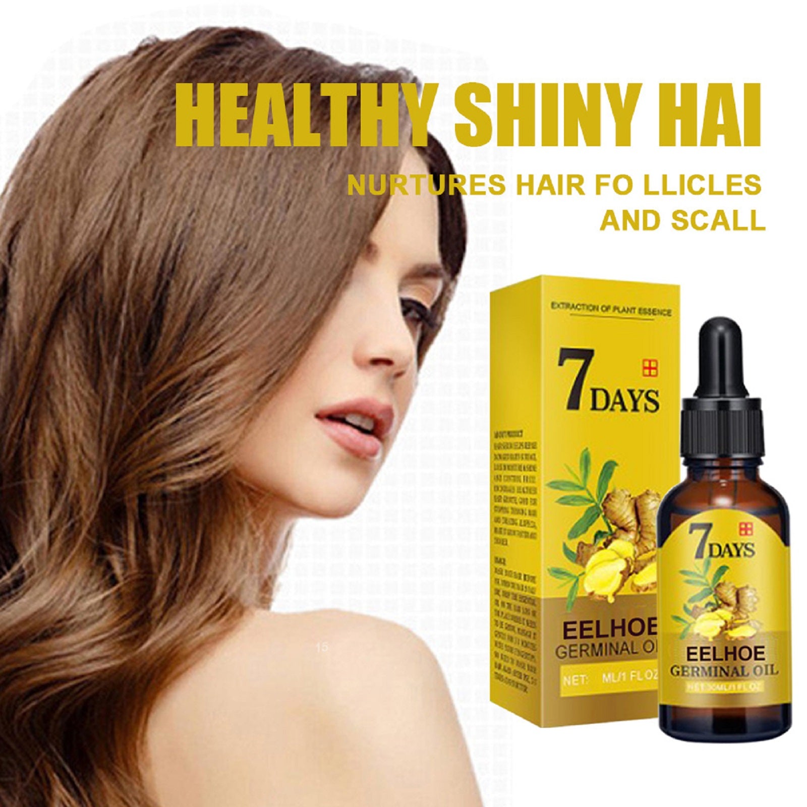 Ginger Hair Care Solution For Hair Nourishing And Moisturizing Hair Care For Hair Stabilizing And Preventing Hair Loss