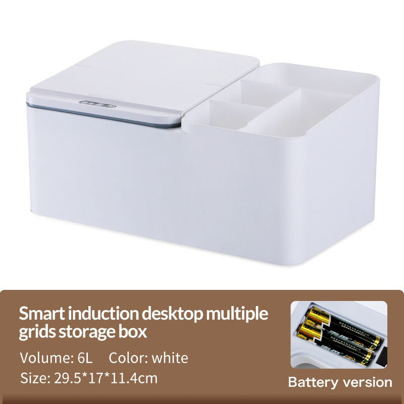 Inductive electric desktop storage box rack, jewelry sorting, skincare tissue box, storage box
