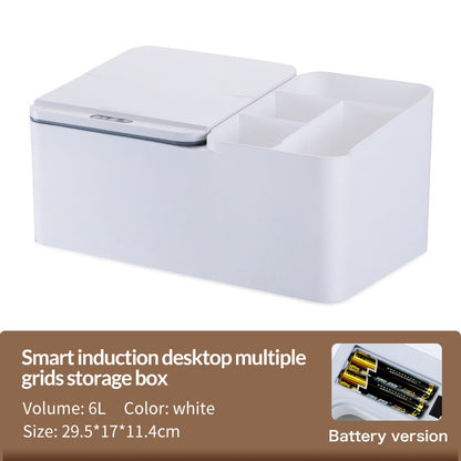 Inductive electric desktop storage box rack, jewelry sorting, skincare tissue box, storage box