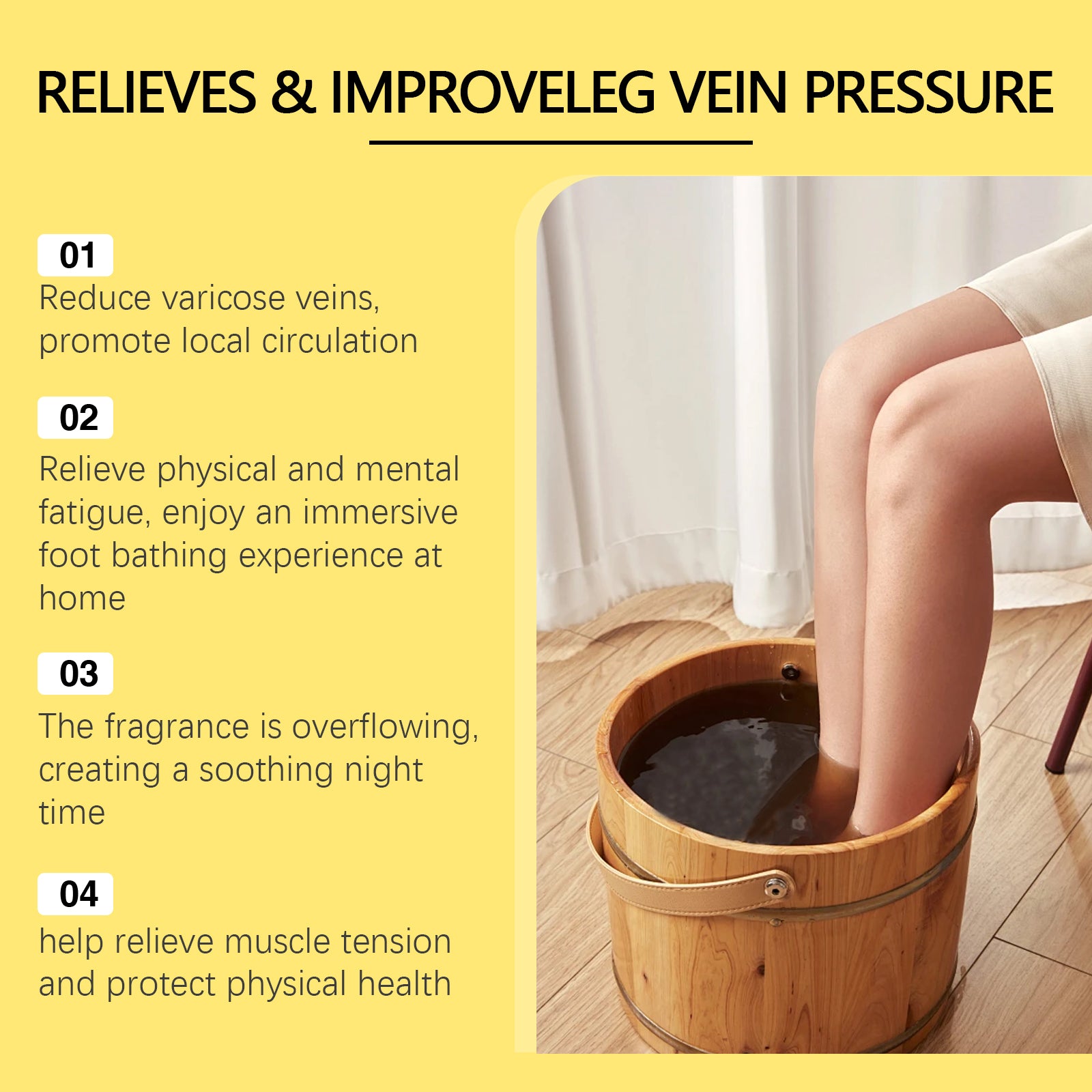 Herbal Foot Bath Gel Relieves Leg Swelling Body Relaxation Foot Care Foot Bath Gel