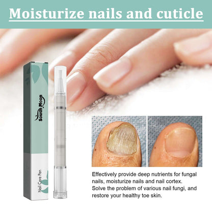 South Moon Nail Care Pen, Grey Nail Care Clean Brightening Nail Thickening Grey Nail Repair Pen