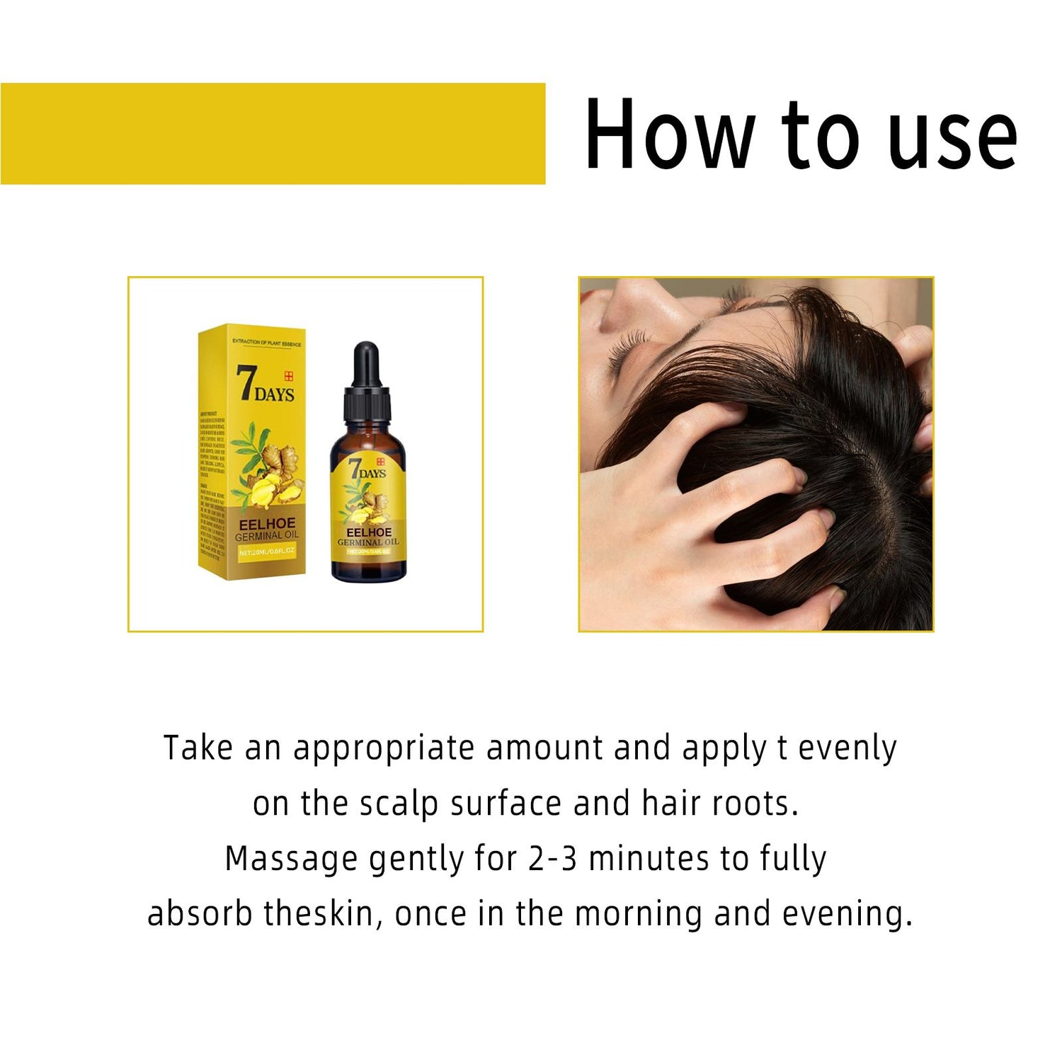 Ginger Hair Care Solution For Hair Nourishing And Moisturizing Hair Care For Hair Stabilizing And Preventing Hair Loss