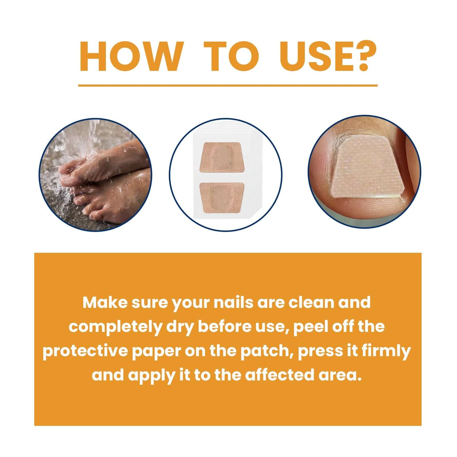 Fungal Nail Patches, Repair Nail Thickening Grey Nail Soft Nail Shine Nail Care Patch